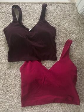 *EUC* set of 2 Lululemon Sz 6 longline bra/tank